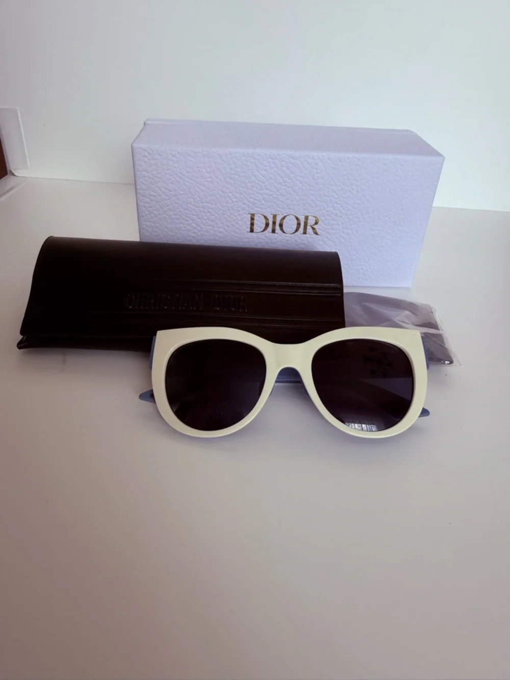 Dior DIORDECALE1F BRK 54 Blue and White Women’sSunglasses